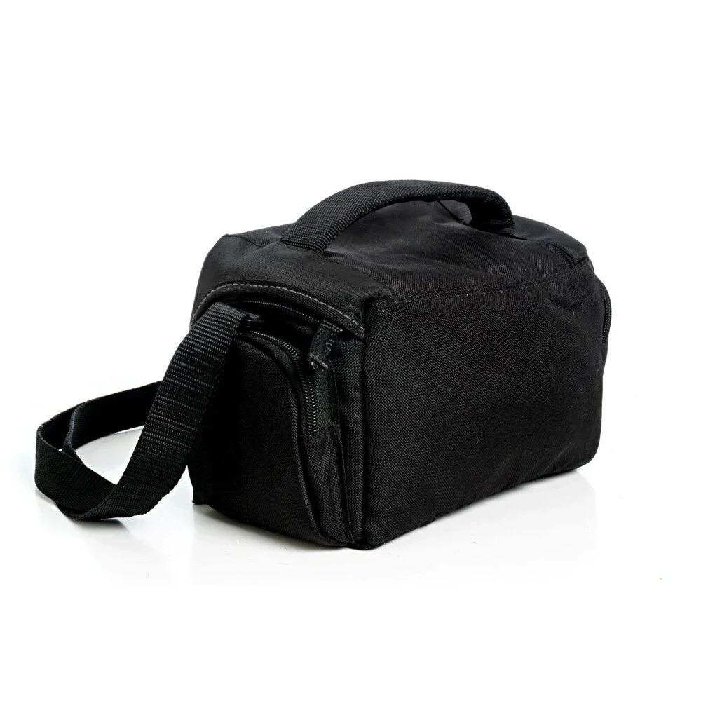 Sony LCS-U21 Soft Camera Case Bag Padded Black Nylon 4 Zip Compartments